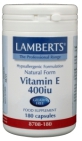 Lamberts Vitamine E 400IE natuurlijk 180 vegetarische cappsules