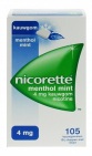 Nicorette Nicotine Kauwgom Menthol Mint 4mg 105 stuks