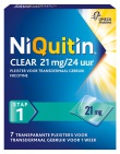 NiQuitin Clear Nicotinepleisters 21 mg Stap 1 (7 stuks)