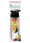 Fresh flavor Water bottle zwart 700ml