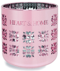 Heart & Home Theelichthouder Metallic Roze 1st