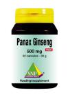 SNP Panax Ginseng 500 MG Puur 60 Capsules