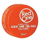 Red One Aqua Hair Gelwax Full Force Orange 150ml