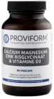Proviform Calcium Magnesium Zink Bisglycinaat & D3 Vegicaps  90vc