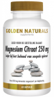 Golden Naturals Magnesium citraat 250 mg 60 vegetarische capsules