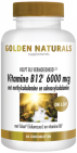 Golden Naturals Vitamine B12 6000 mcg vega 60 zuigtabletten
