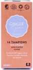 Ginger Organic Tampons Super Met Applicator Bio 14st