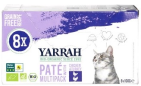 Yarrah Kat Multipack Paté Kip en Kalkoen Biologisch 8x100g