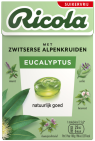 Ricola Kruidenpastilles Eucalyptus Suikervrij 20 x 50 G