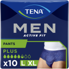 Tena For Men Active Fit Plus Large/Extra Large 10 stuks
