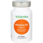 Vitortho Vitamine D3 3000IE 60 softgels