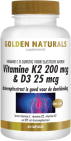 Golden Naturals Vitamine K2 200 mcg & D3 25 mcg 60 vegetarische capsules