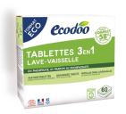 Ecodoo Vaatwas tabletten 3-in-1 geconcentreerd XL bio 60 Stuks