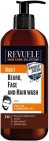 Revuele Men Care Solutions Barber Salon 3 in 1 Beard, Face And Hair Wash Pomp 300 ML
