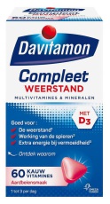 Davitamon Kauwvitamines Compleet Aardbei 60 tabletten
