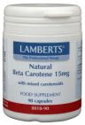 Lamberts Natural betacaroteen natuurlijk 15 mg 90 capsules