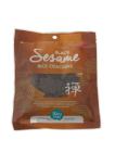 Terrasana Japanse bruine rijstcrackers zwarte sesam 60g