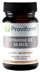 Proviform Vitamine D3 25 MCG 100 Softgels