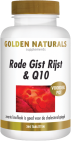 Golden Naturals Rode Gist Rijst & Q10 360 veganistische tabletten
