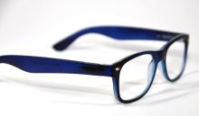 melleson eyewear Leesbril Wayfarer Mat Blauw +1.00 1 stuk